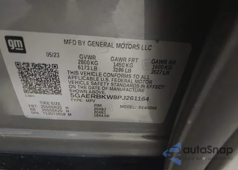 2023 Buick Enclave Essence Fwd from USA, damaged, VIN 5GAERBKW8PJ261164